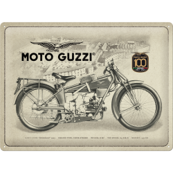 Moto Guzzi Πινακίδα Vintage 100 Χρόνια, χάλυβας, 30x40cm Πινακίδες